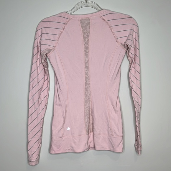 Lululemon strawberry milkshake long sleeve top - Picture 3 of 3